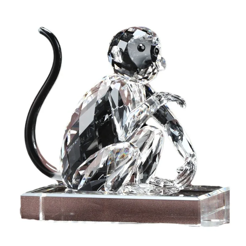 تخصيص نموذج القرد الكريستالي، تخصيص زخرفة القرد الذهبي جيبون القرد أورانغوتان، هدايا حديقة الحيوان الملاهي #5