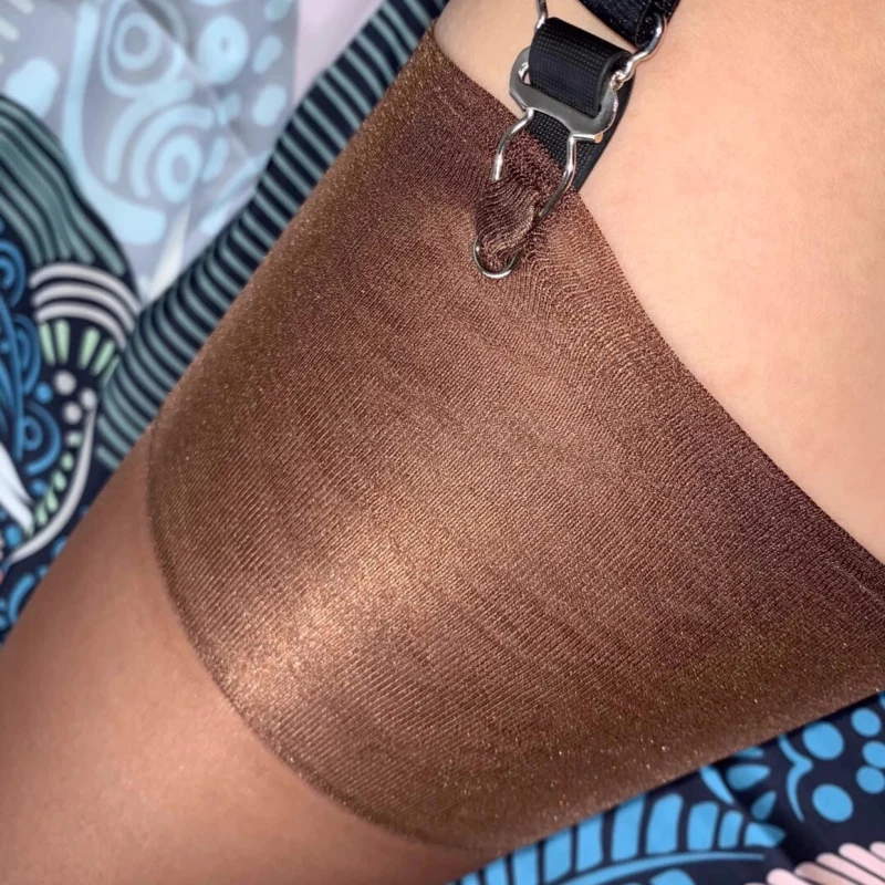 

Super Long 110cm Pure Nylon Non-elastic Thigh High Stockings 10D Ultra Thin Transparent Medias Oil Shiny Party Socks