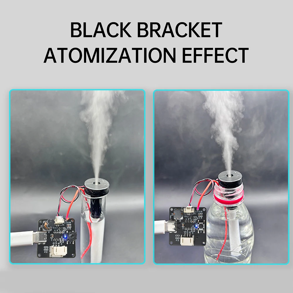 Pelembap Mini USB 5V Tipe C Kit DIY Pembuat Kabut Papan Sirkuit Driver Atomisasi Fogger Mendukung Pemrograman Chip Tunggal