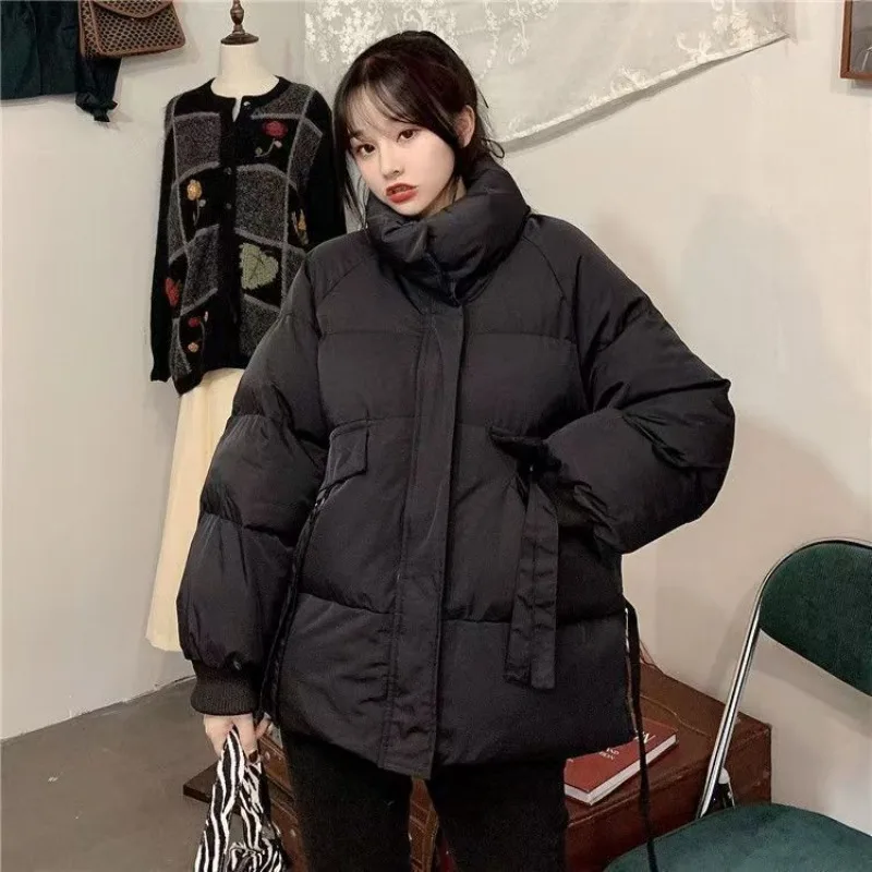 New Autumn Winter Short Parker Coat Jacket Women Thick Warm Coats Block Trend Hooded Comfortable Cotton Coat Parkas