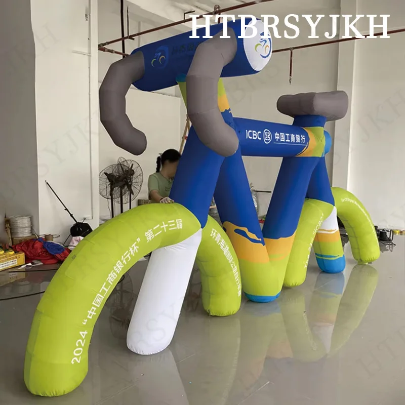 Inflatable cartoon bicycle air model pattern for bicycle printing sports/bicycle activity decoration advertising props