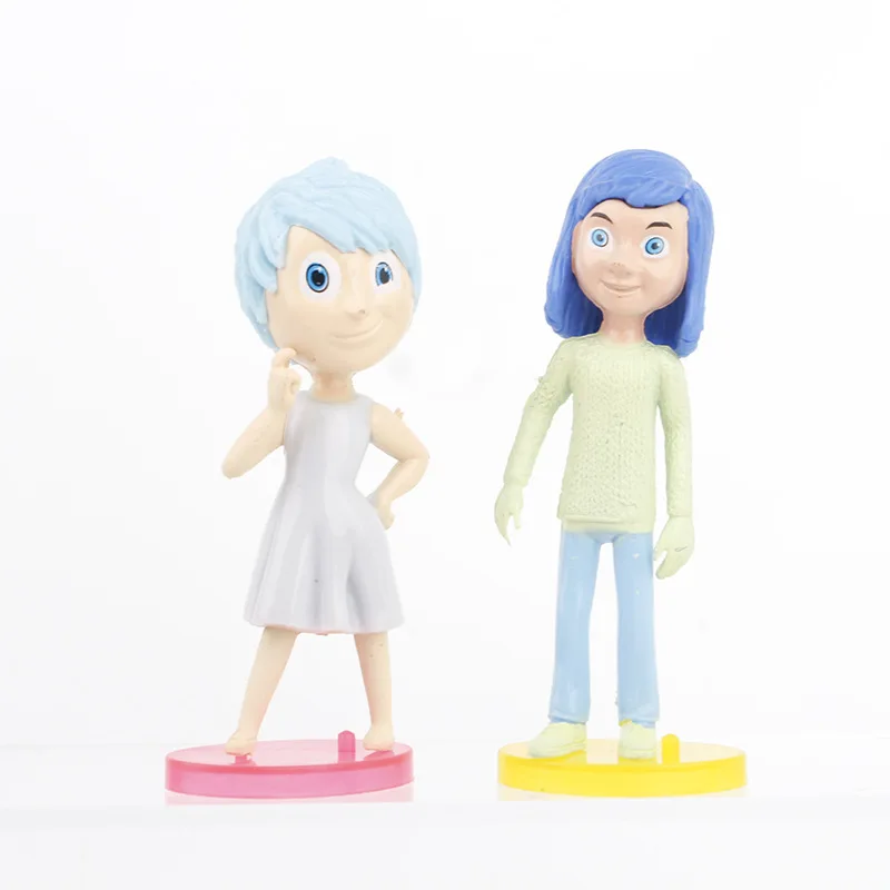 8 Stück von innen nach außen 2 Anime Figuren dekorative Geschenke Cartoon Spielzeug Modelle Kuchen Dekorationen Tischplatte Ornamente Puppen Action figuren