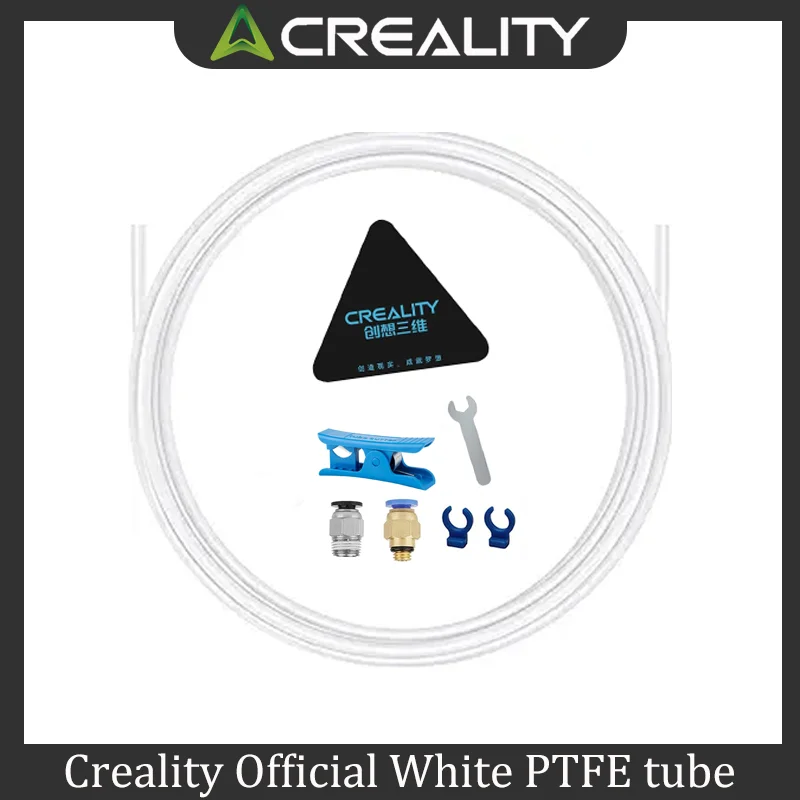 

CREALITY Bowden PTFE Tubing white for 1.75mm Filament With PC4-M6 Fittings PC4-M10 Pneumatic For Ender 3/ Pro Ender 5/Pro CR-10/