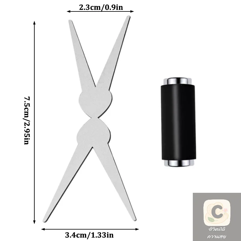 HUA HUA New French Dual Ended French Cat Eye Magnet Tool Y-Shaped Plate Magnetic Auxiliary Tool Gel Polish Magnet Rod Tool DIY