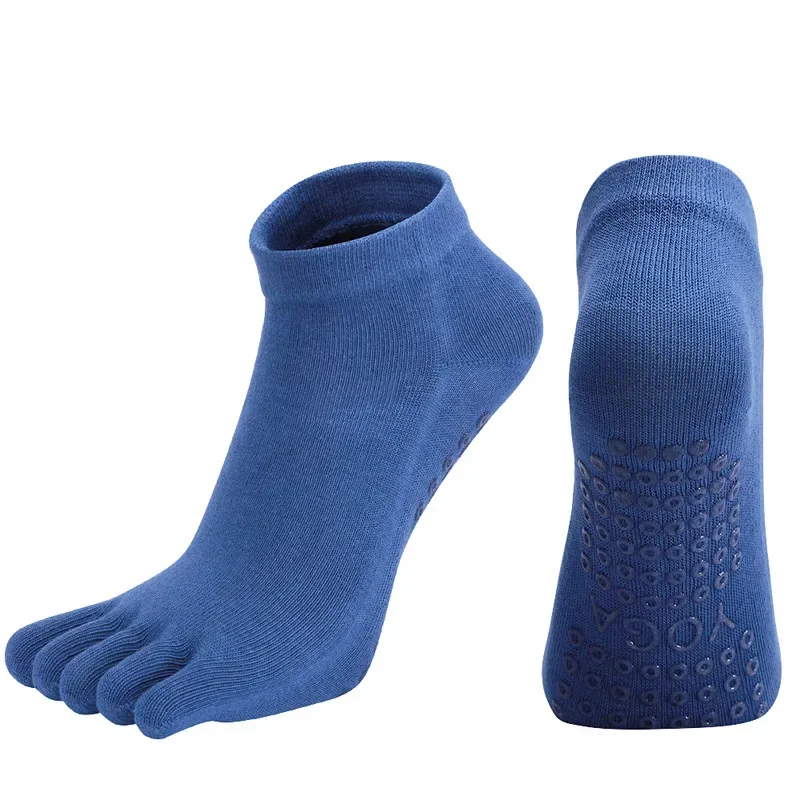 Women Yoga Socks Anti-Slip Breathable Cotton Five Fingers Socks Elasticity Sports Fitness Pilates Ballet Dance Toe Socks