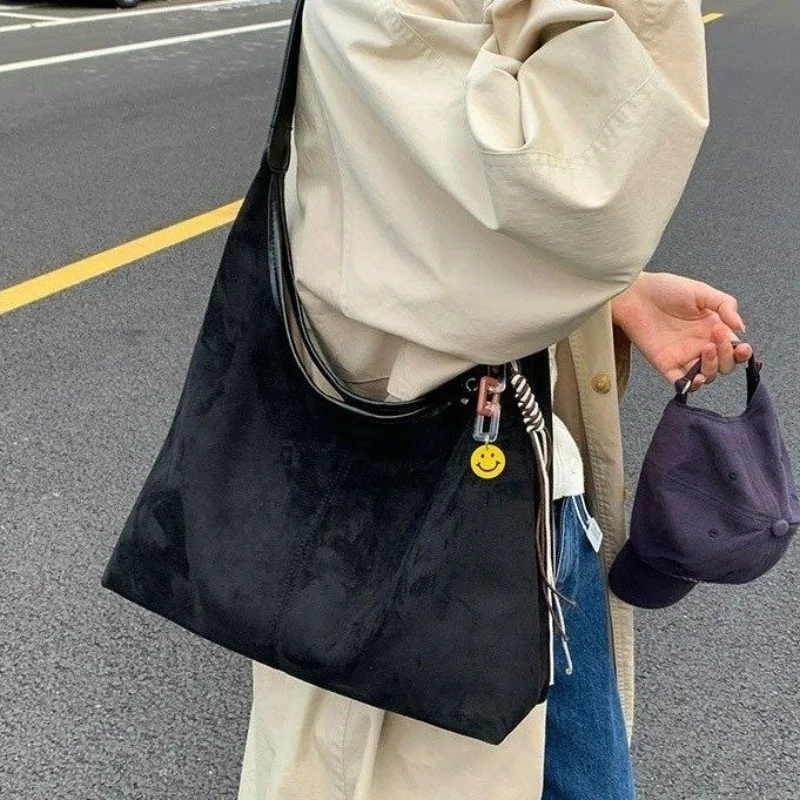 2026 New CEEKAY Burgundy Suede Hobo Bag, Vintage Shoulder Bag, Large Capacity Tote for Women Small Tote Bags for Women Handbags