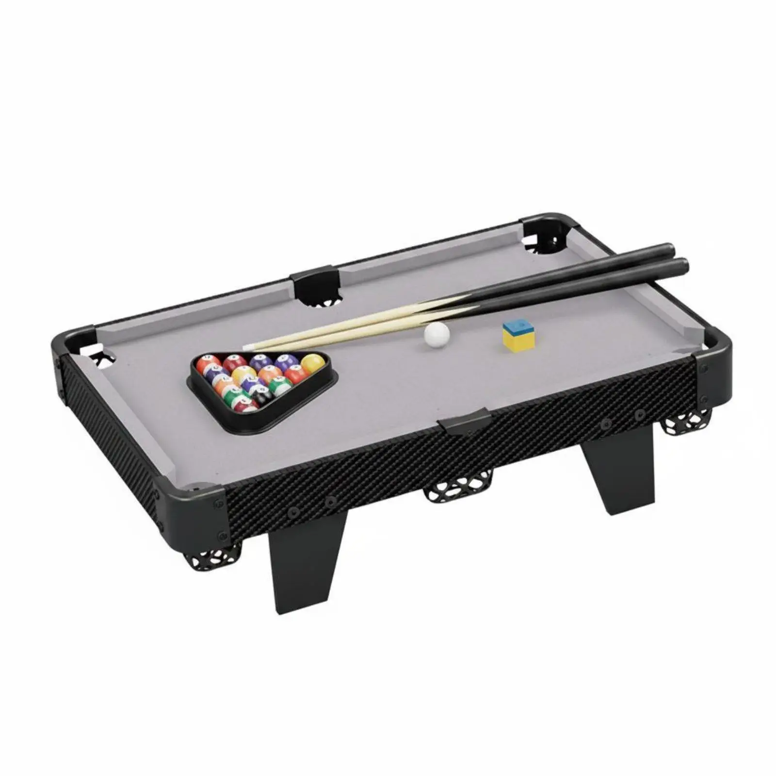 Mini Children Billiards Game Skill Builder Tabletop Pool Billiard Stick Youth Play Set for Home Entertainment