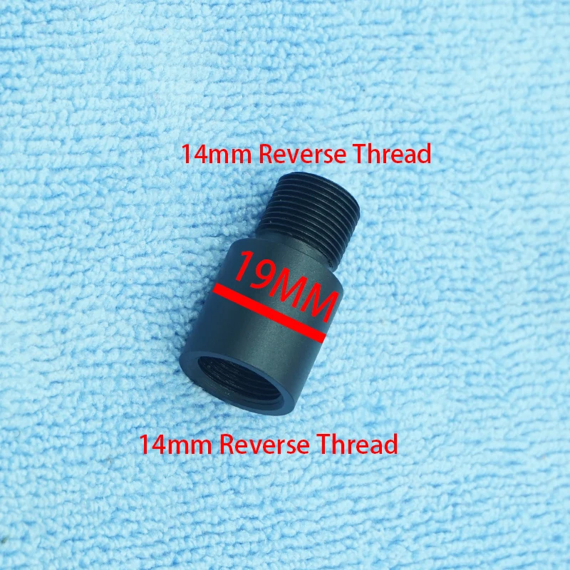 Thread Adapter Female M14x1 LH To Male M14x1 LH Accessories (14mm -14mm Reverse Thread)