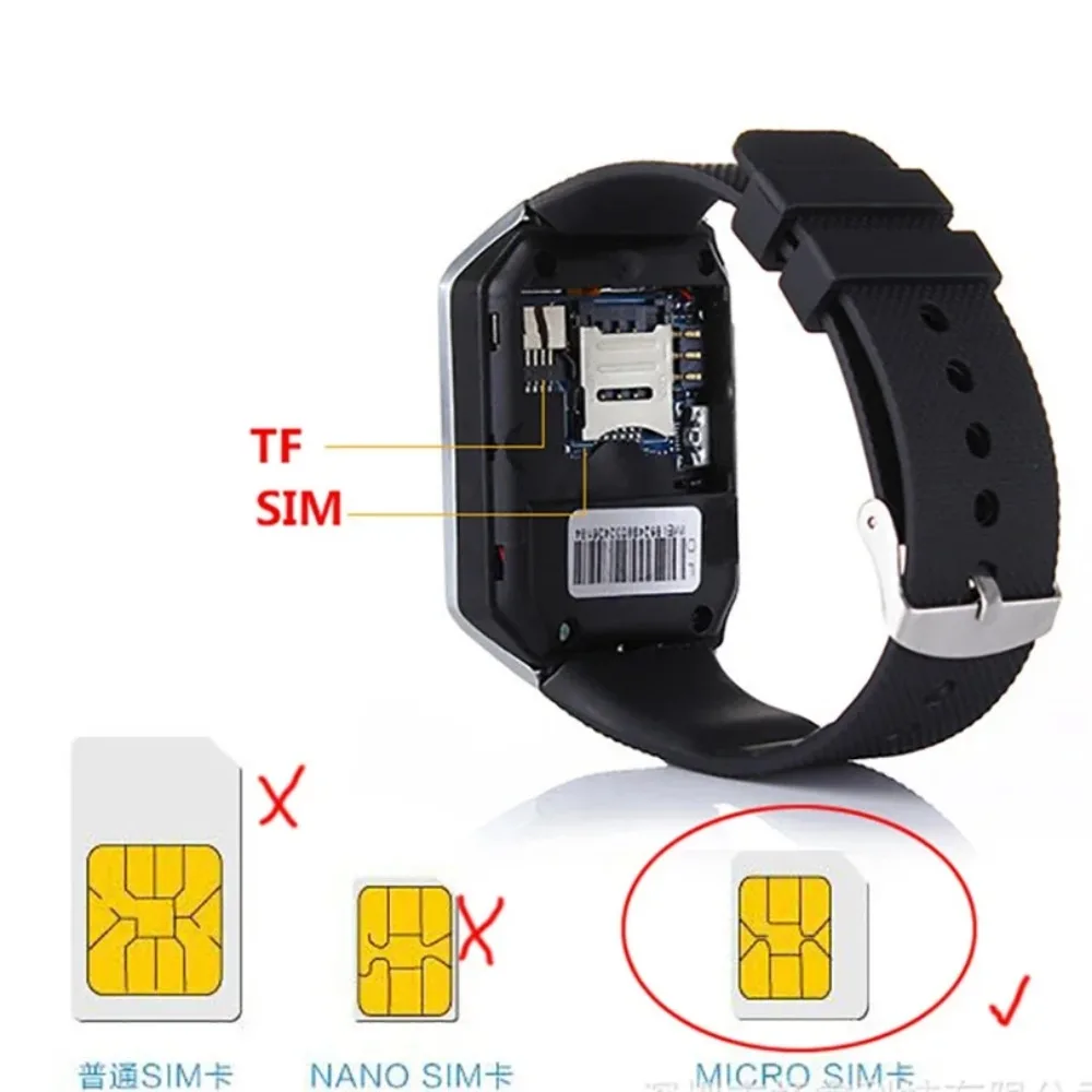 DZ09 Q18 Jam Tangan Pintar Layar Sentuh Digital Gelang Kamera Bluetooth Jam Tangan Pintar Kartu SIM Mendukung Telepon Ios Android