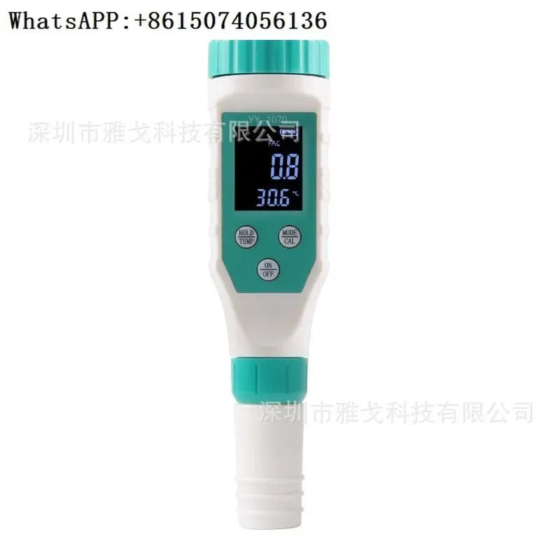 

Seven in one water quality detector residual chlorine pH meter ORP/EC/TDS salinity swimming pool aquaculture water