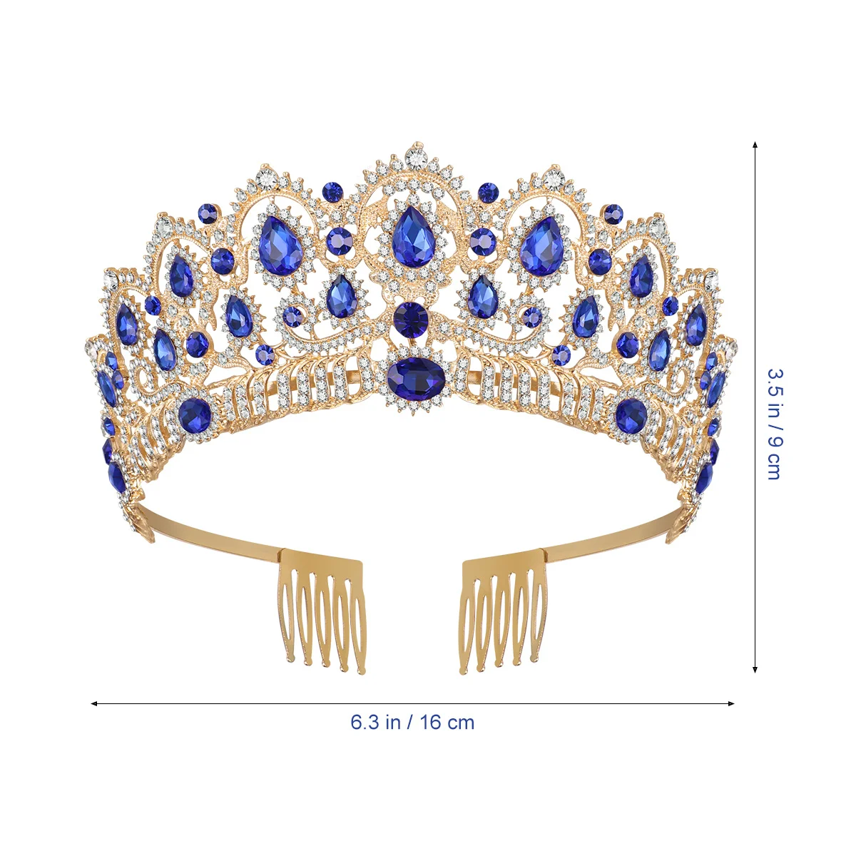 

Crystal Rhinestone Tiara Crown For Women Bridal Wedding Party Headpiece Hair Accessory Queen Crown Birthday Dance Event