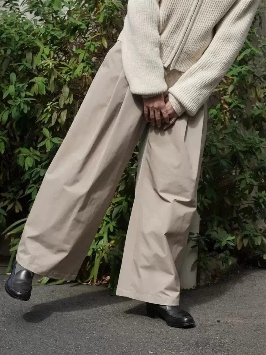 

Warm Fce Lined Loose Casual Pants Versatile Commute Sle High Waist Polyester Fiber Ladies Faion Winter New Arrival