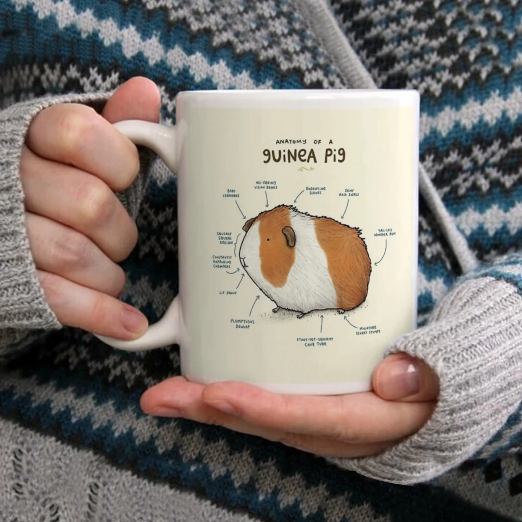 

Anatomy of a Guinea PigCoffee Mug Tea Cup 11oz Coffee Cup Funny Birthday Ceramic Mug Personalized Cup