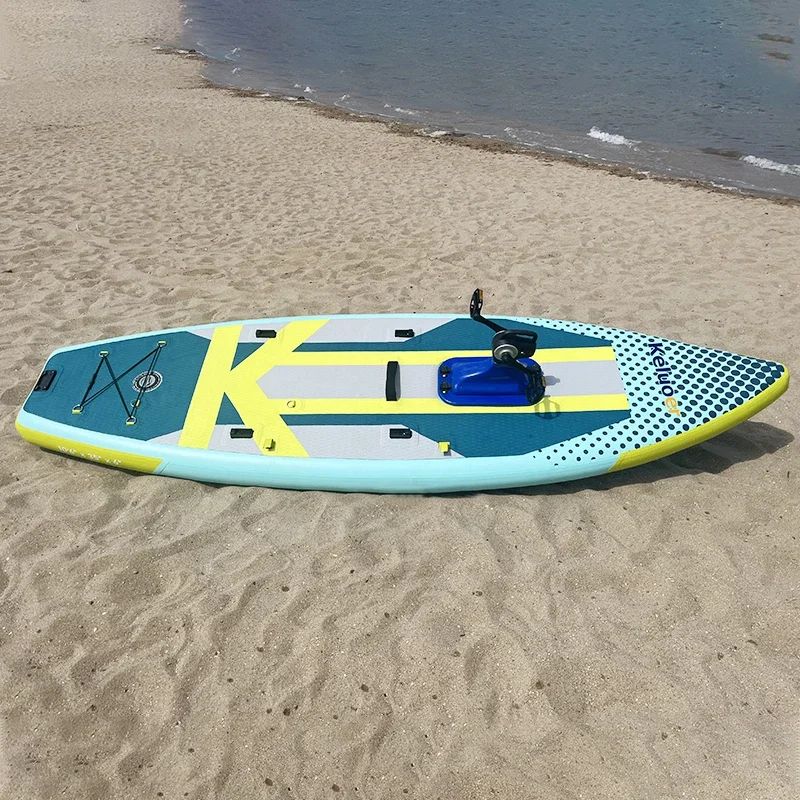 Inflatable pedal SUP Aluminum Air Fishing Kayak Boat with Pedal Drive