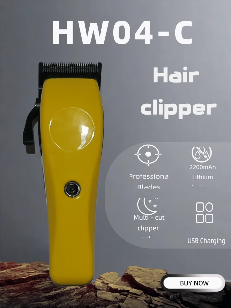 

HW04-C Профессиональная электрическая машинка для стрижки волос, перезаряжаемые через USB профессиональные лезвия для мужской домашней стрижки волос...