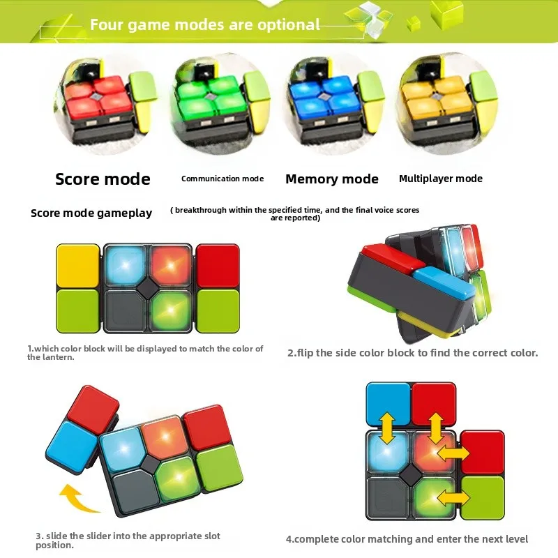 Cross-Border Music Cube Oonies Flipslide Electronic Handheld Game Brain Teaser Toy for Boys And Girls under 4 Years Old