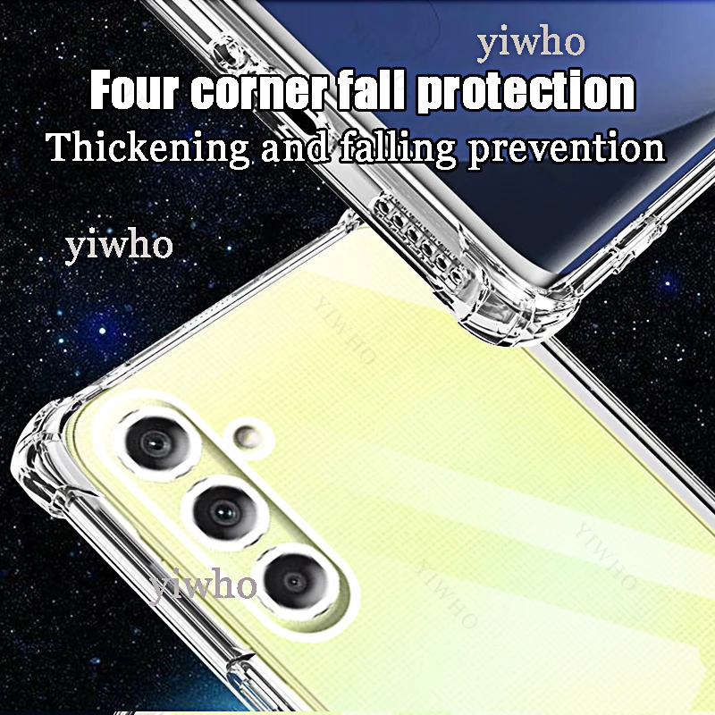 غلاف خلفي شفاف لسامسونج غالاكسي ، جراب لـ A55 ، A35 ، A25 ، A15 ، A05S ، A05 ، A54 ، A34 ، A24 ، A14 ، 4G ، 5G ، A04S ، A04 ، a04e ، A73 ، A53 ، A33 ، A23 ، A13 #2