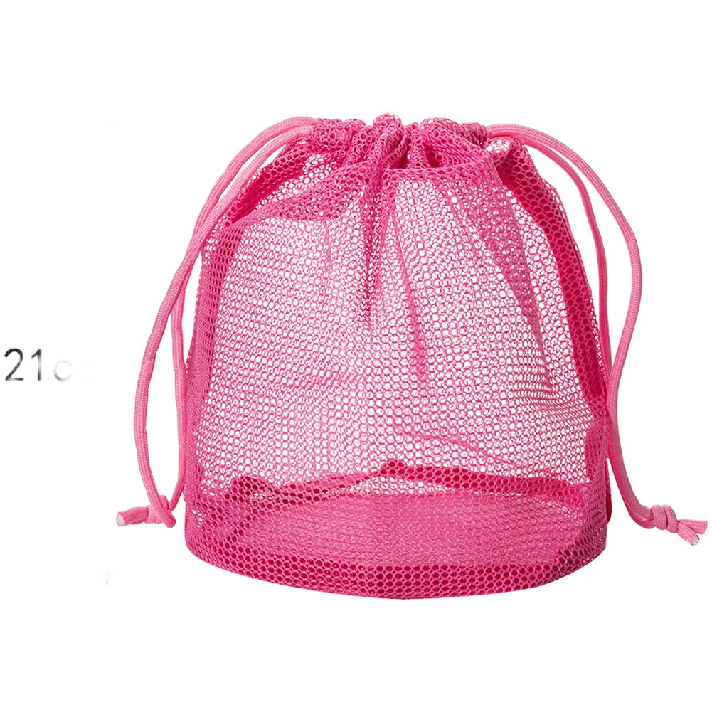 Mesh Pouch Travel Organizer Large Capacity Hex Mesh Panels Adjustable Drawstring Closure Large Capacity Travel Accessory Bag