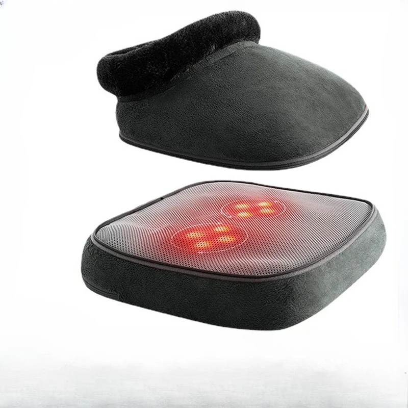 Foot Massager with Acupressure Kneading & Heat, Electric Home Boot Massager, Removable Washable Cover for Easy Clean Hygiene