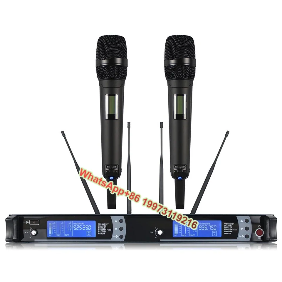 

SKM9000 2 Channels UHF Professional Wireless Handheld Conference Microphone System for Singing Karaoke Lectures