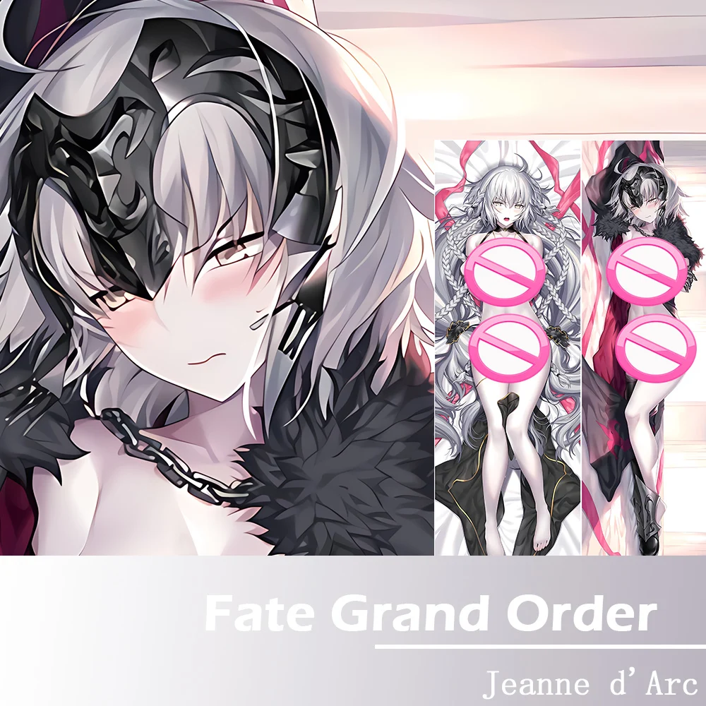 Fate Grand Order Jeanne D'arc Hing Body Pillowcase Otaku Bedding Dakimakura Pillow Case Cover