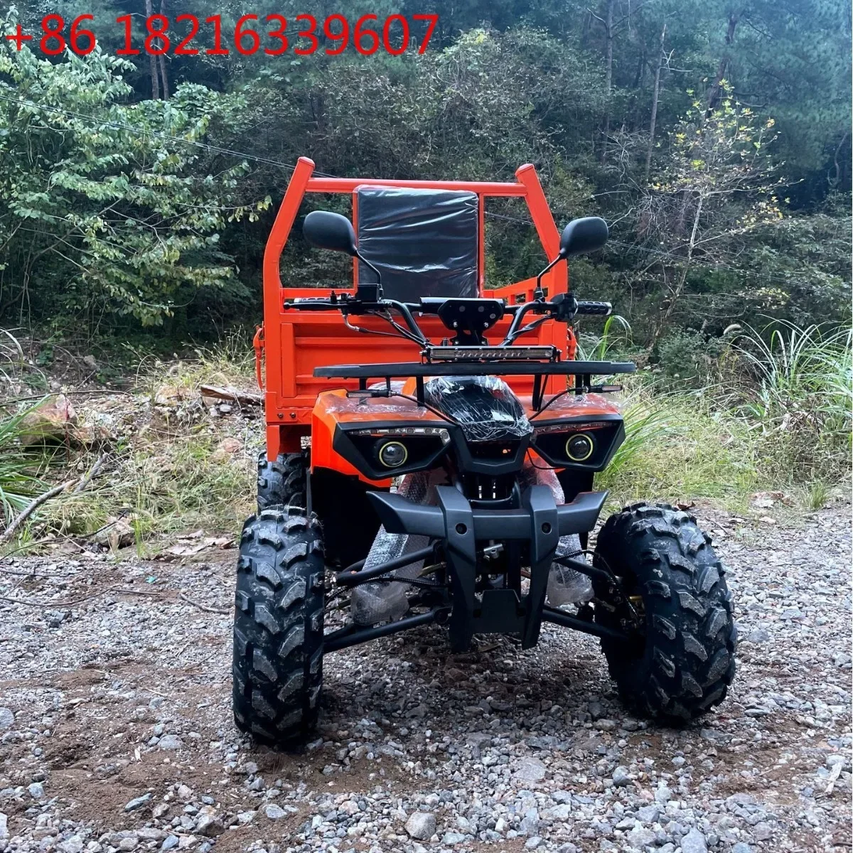 Ares with bucket off-road vehicle adult ATV all-terrain quad motorcycle with cargo compartment farmer's car