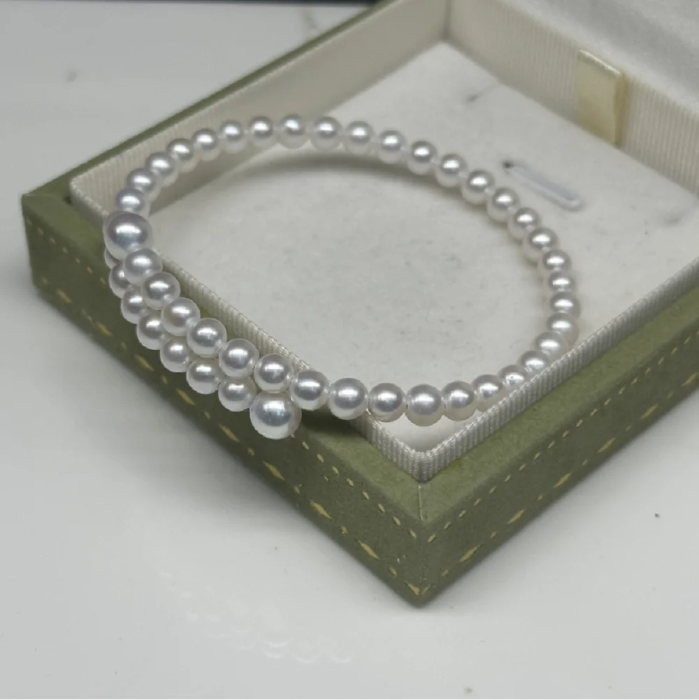 Bracciale di perle Akoya AAA g - Memory Wire Bracelet recensione e prezzo