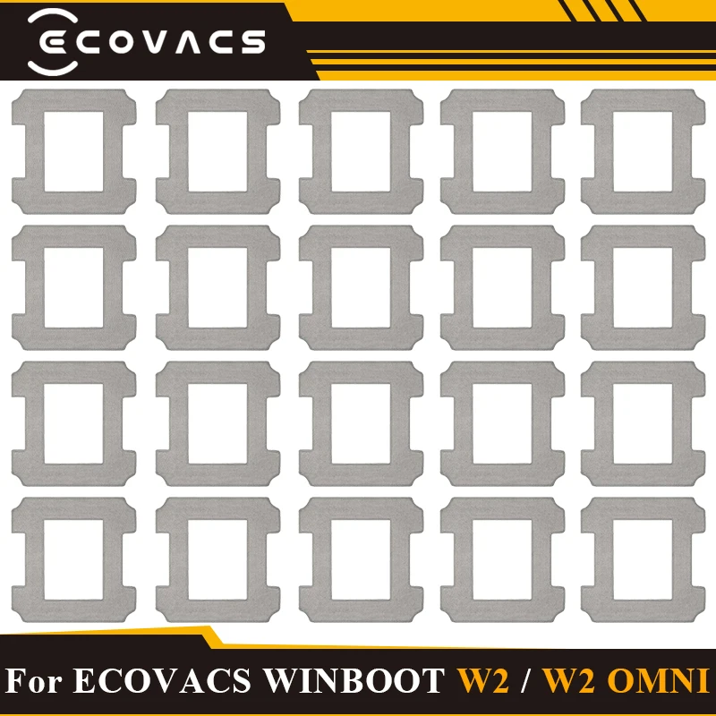 For ECOVACS WINBOOT W2 / W2 OMNI Microfiber Mop Pad Cloth Replacement Parts Accessories