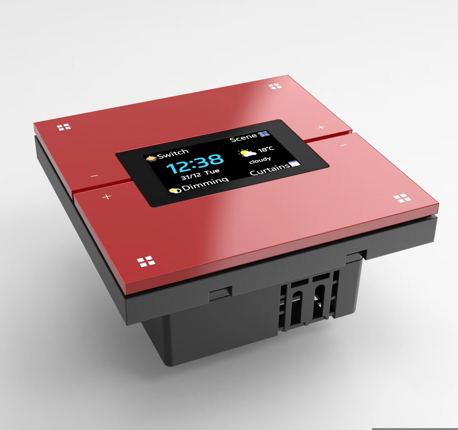 

Умный переключатель сцен M9-Pro 4 в 1 Tuya Zigbee 3.0 с экраном 1,9 4-местный диммер занавески сцен работает с Google Alexa, настраиваемый
