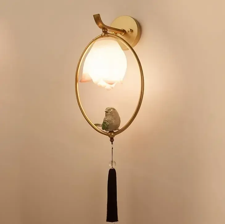 

Modern Room Bird Wall Lamp Personalities Balcony Aisle Corridors Light Fixtures Restaurant Parlor Study Cafe Led Bracket Light