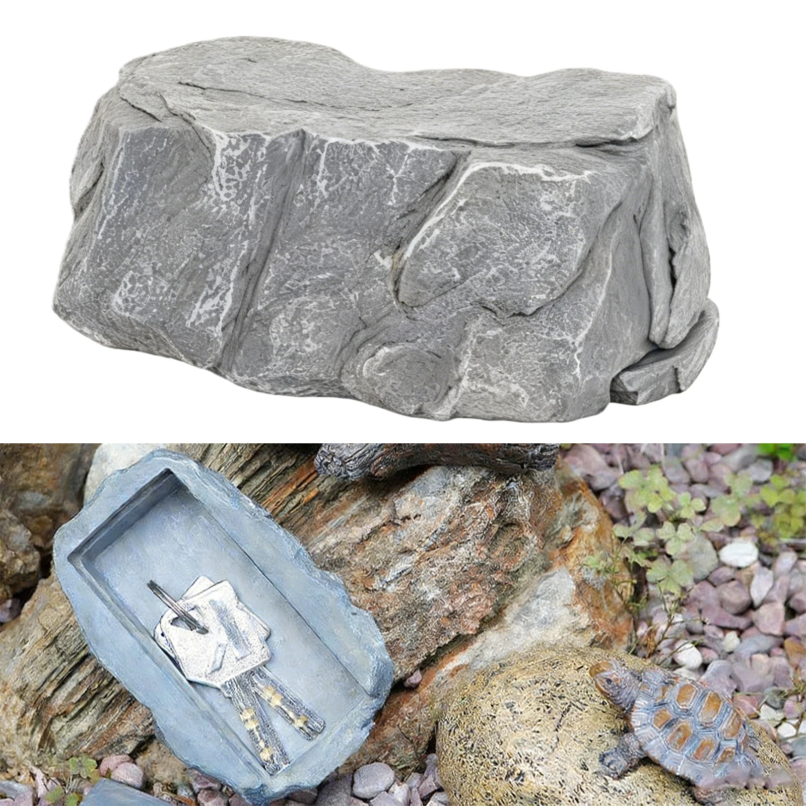 esconderijo-de-chave-em-pedra-a-prova-d'Agua-esconda-uma-chave-ao-ar-livre-com-aparencia-e-sensacao-de-pedra-real-para-jardim-ou-quintal-ideal-para-geocaching