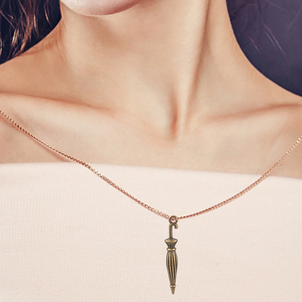 100Pcs Elegant Umbrella Charms Jewelry Making Pendant Accessories for DIY Necklace Bracelet Crafts Umbrella Pendant