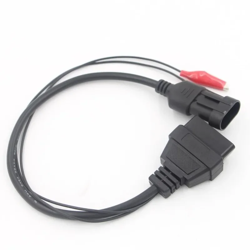 Obd Plug 3PIN Obd2 Connector Adapter for FIAT 3 Pin To 16 Pin Auto ELM327 Car Scanner Connector for Fiat 3pin Diagnostic Cable