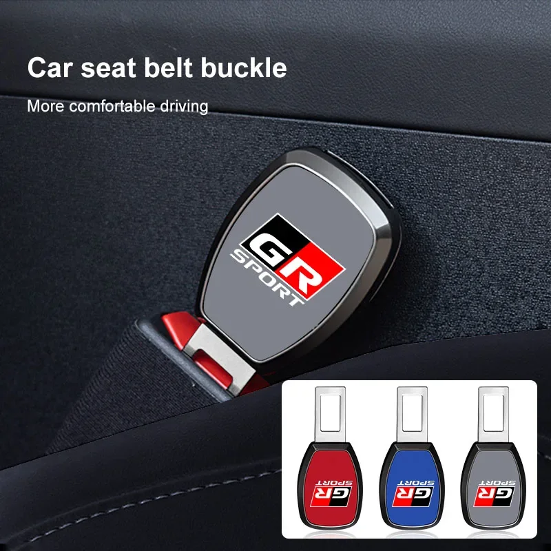 

1Pcs Car Safety Seat Lock Buckle Car Seat Belt Clip Extension Plug Clip for Toyota Corolla Prius Rav4 GR Trd Gazoo Racing Hilux
