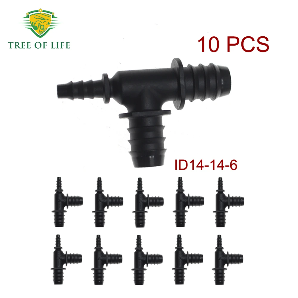 1/2/5/10PCS 6-14-14 Customize Fuel Line Connector Female T Shape ID6 For Fuel Hose Water Hose System Car Quick Fitting
