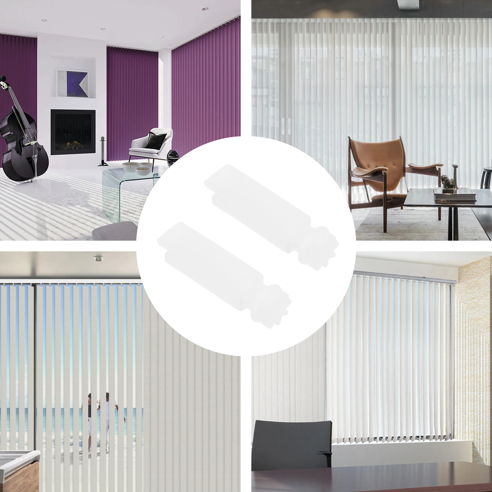 

10pcs Vertical Blinds PVC Replacement Pulley Material Repair Broken Blinds Quickly Plastic Curtain Pulley Accessories