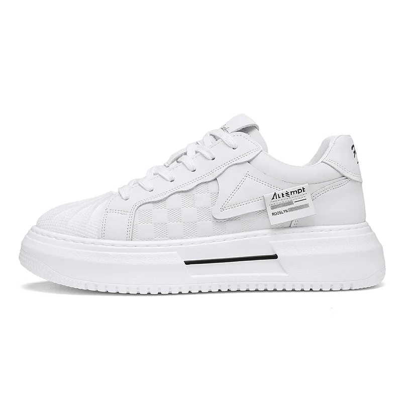 

PopShell Head Small White Shoes Men Inside To Increase The New Fashion Sports Leisure Fashion Shoes With Thick Soled Board Shoes