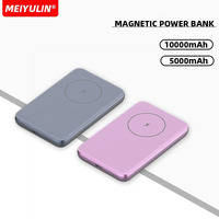 10000mAh Ultra-thin Magnetic Wireless Power Bank 5000mAh USB C PD 20W Fast Charging Metal External Battery for iPhone 15 Samsung