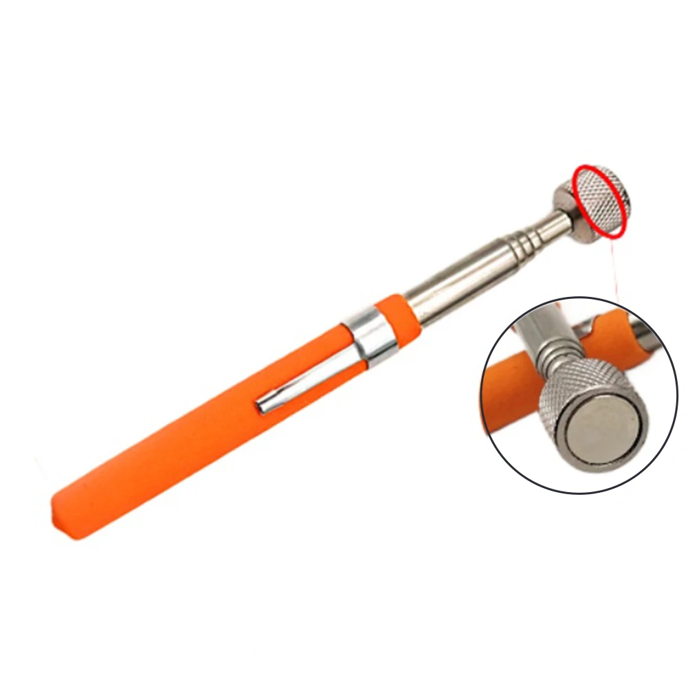 1pcs Versatile Telescopic Magnetic Tools Stainless Steel Metal Suction Rods For Picking Up Paper Clips,staples,batteries,needles