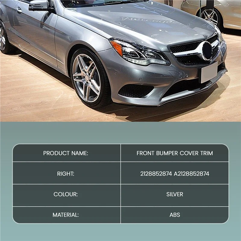 

Front Low Bumper Cover Trim, For E-Class W212 E350 2014-2016 Bumper Lip Splitter