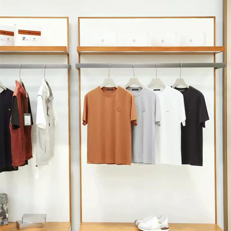 

Шелковая мужская футболка с коротким рукавом: мягкая, гладкая, универсальная, летняя, модная, городская, дышащая, комфортная, качественная, подарочная.