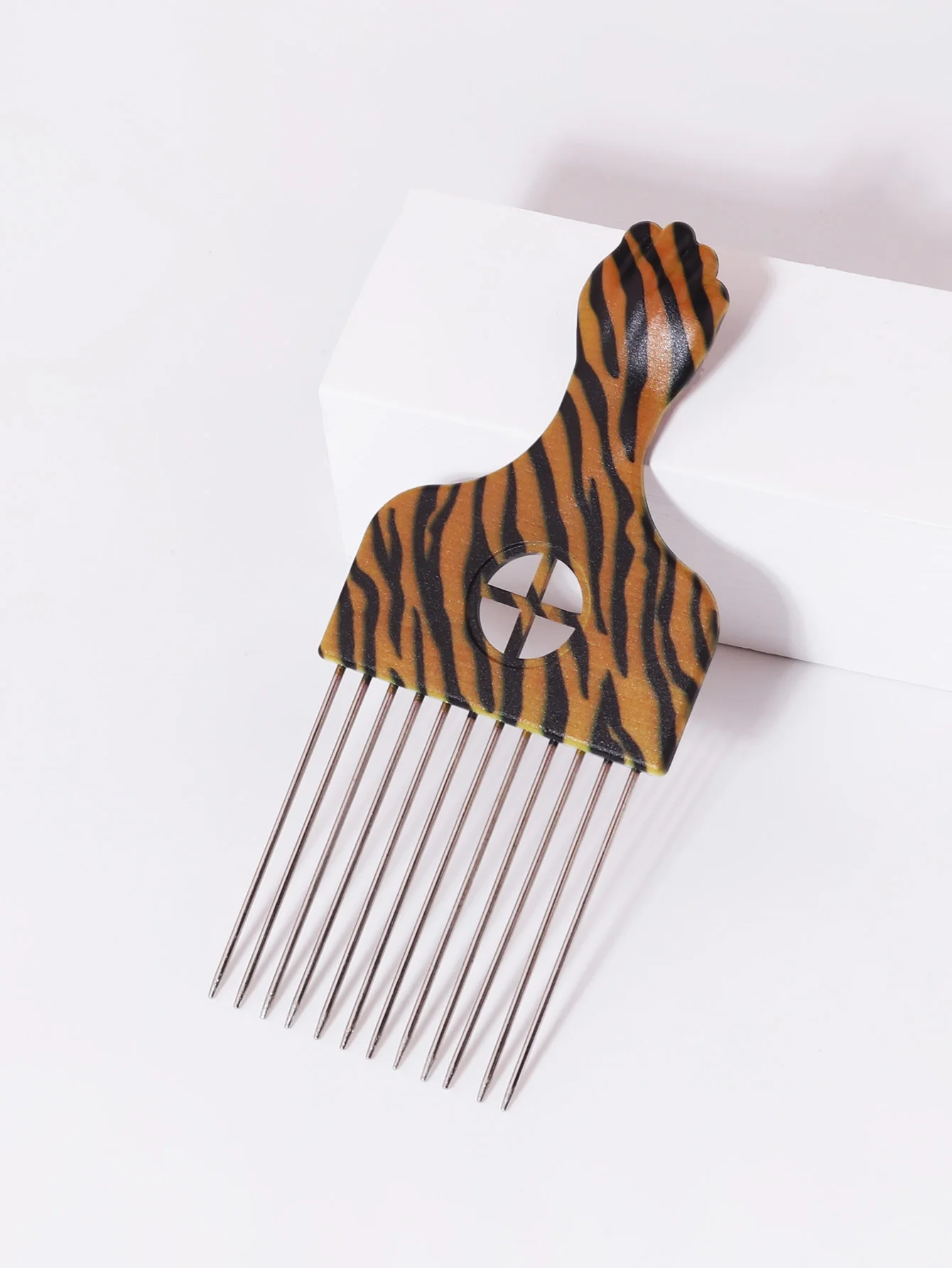 

anti-static stainless steel African comb suitable for thick damp and curly hair salon styling tools Special for real hair wigs