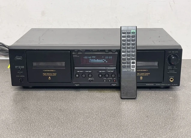 HiFi Stereo Tape Player Used，Double Cassette Deck with Electric Logic Control, for Dubbing & Recording