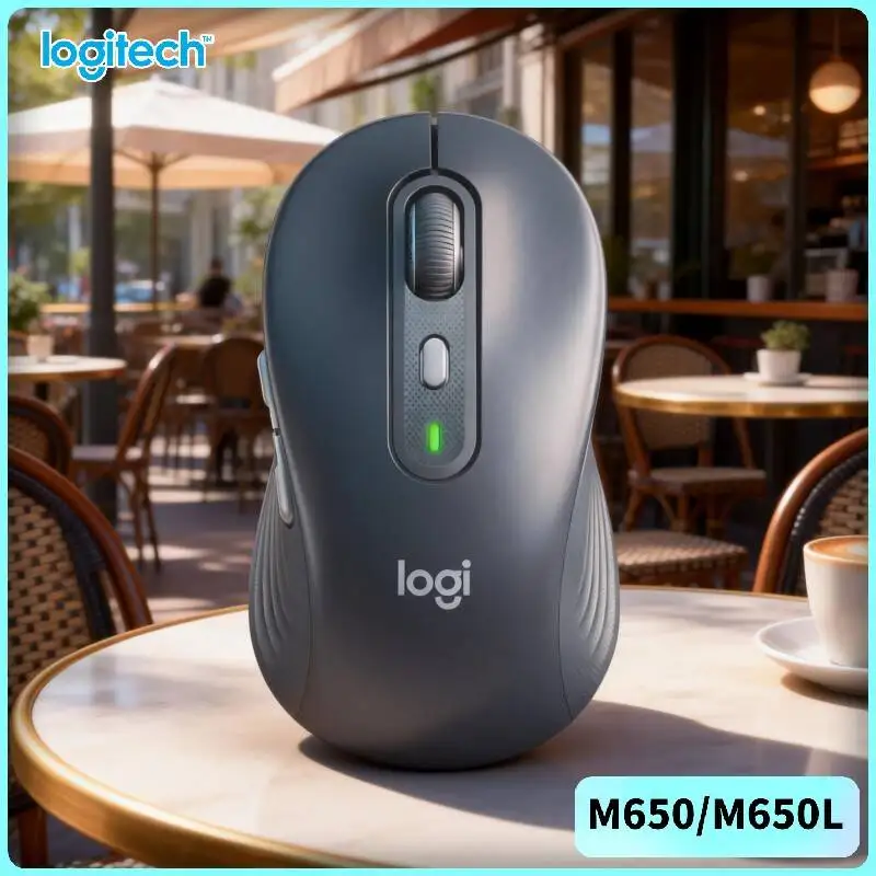 

Беспроводная эргономичная мышь Logitech M650/M650L — резиновые накладки на кнопках, на 90% меньше шума при нажатии, двойное подключение, радиус действия 10 м