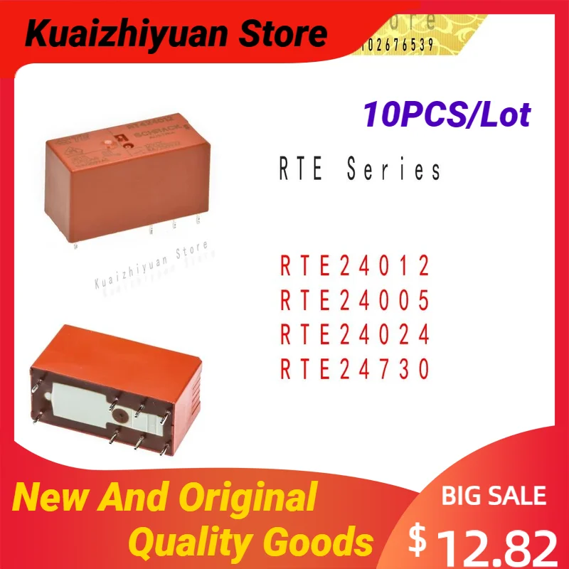 

10PCS/Lot New And Original RTE24005 RTE24012 RTE24024 RTE24730 5VDC 12VDC 24VDC AC230V 8A Relay TE Quality Goods