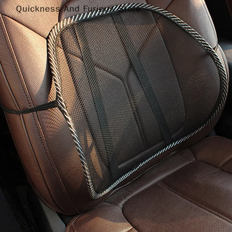 Large Size Car Seat Chair Back Cushion Mesh Lumbar Back Brace Auto Seat Chair Cushion Back Cushion Pad Support Home Office