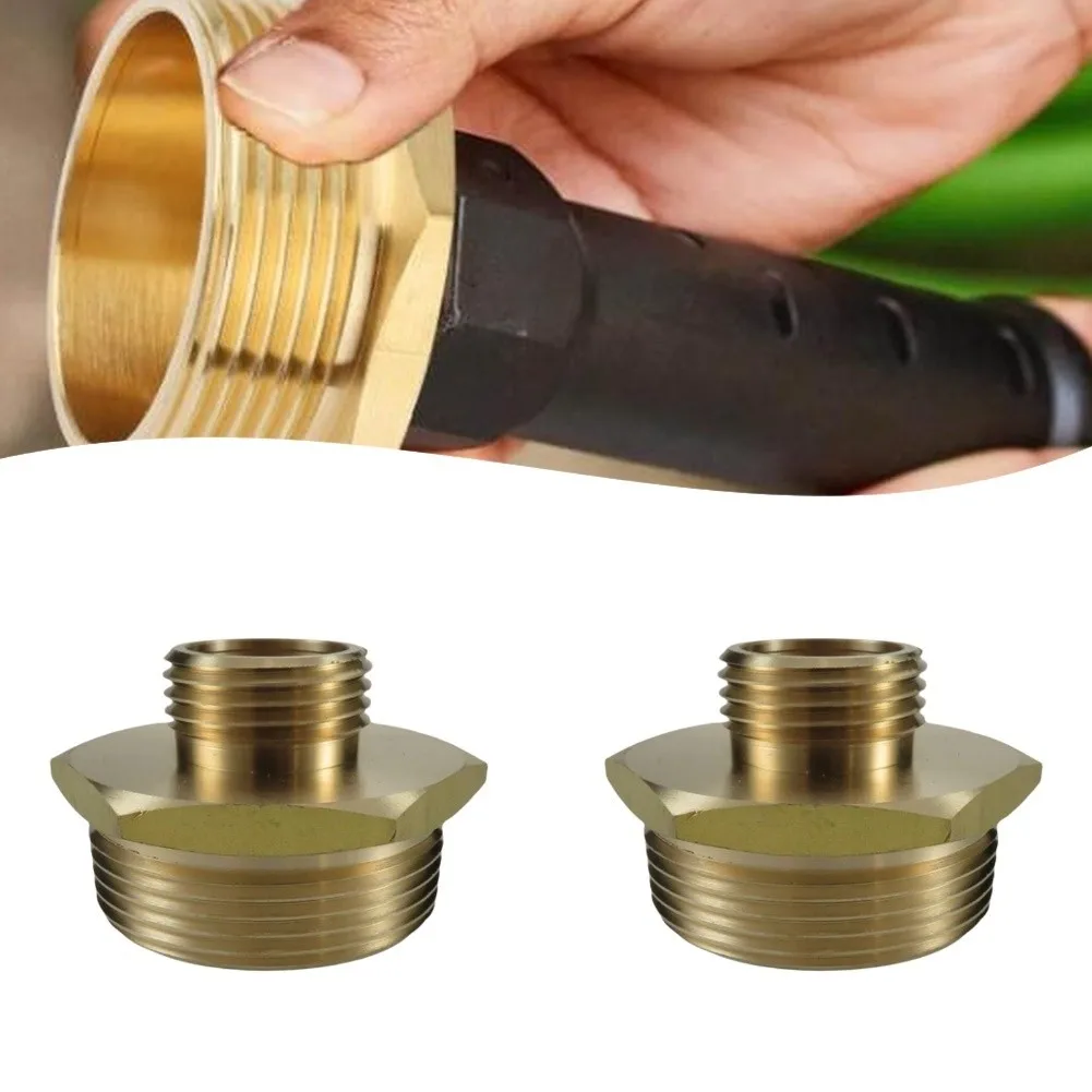 2025 محول خرطوم نحاسي عالي التحمل 3/4 "GHT إلى 1-1/2" NPT ذكر مقرنة توصيل سريعة لمشاريع سقي المنزل والحديقة