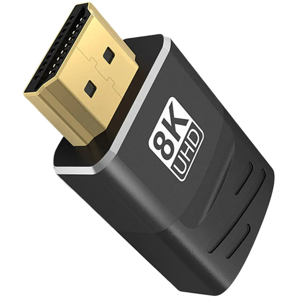 Mini Extension Converter Adapter Male to Female Connector Aluminum Alloy Housing Compatible with TV Laptop Pc Monitor