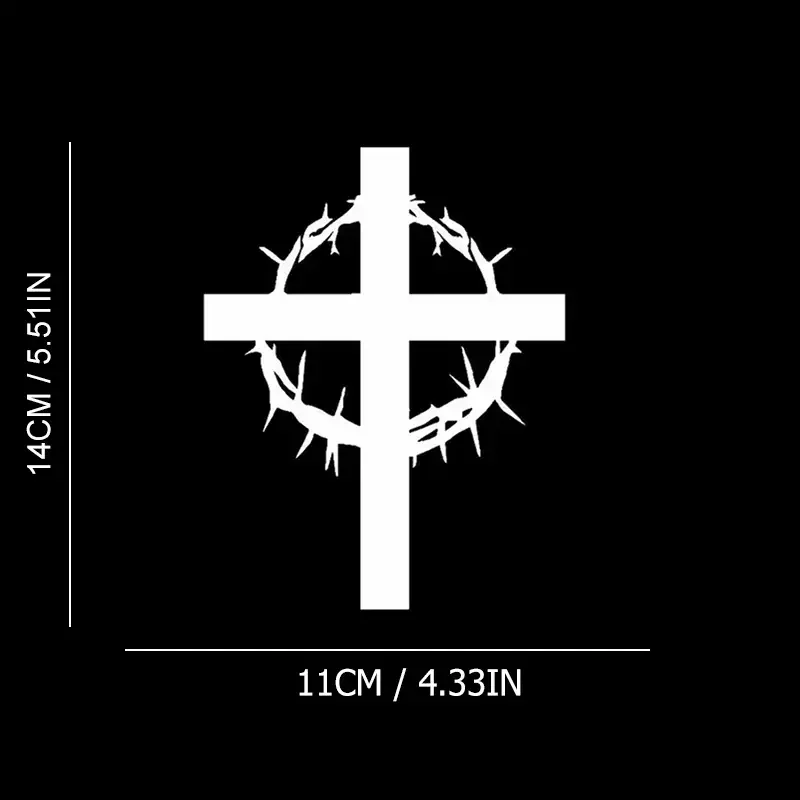 Jesus Christianity Cross Car Stickers, Stickers For Laptop, Bottle, Truck, Phone, Motorcycle, Jeep, Vehicle, Window, Wall, Cup D