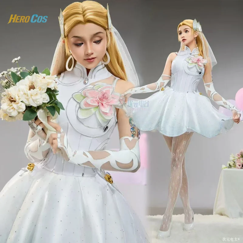 

Rivals Invisible Woman Cosplay Susan Storm Costume Role Play Women Elegant Halloween Party Dress Suit Full Set HERO Cos